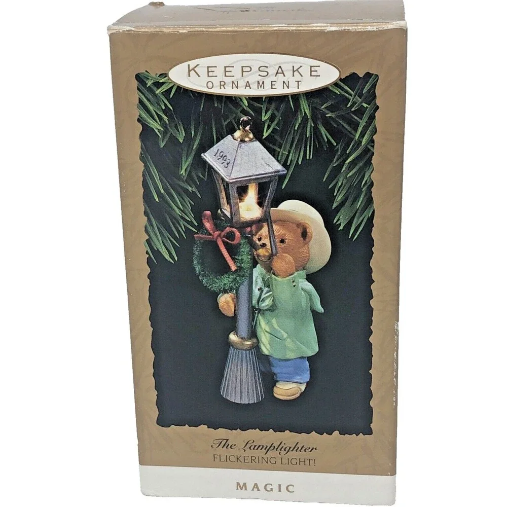 Hallmark Keepsake Magic Light Ornaments Feathered Friends Watch Owl Lamplighter